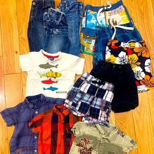 12 pc baby boy clothing lot 6-12 mo